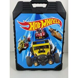 Hot Wheels 48 Car Carrying Case Storage Organizer with Handle – Black